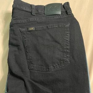 Lee Regular fit. Black denim jeans 38x32